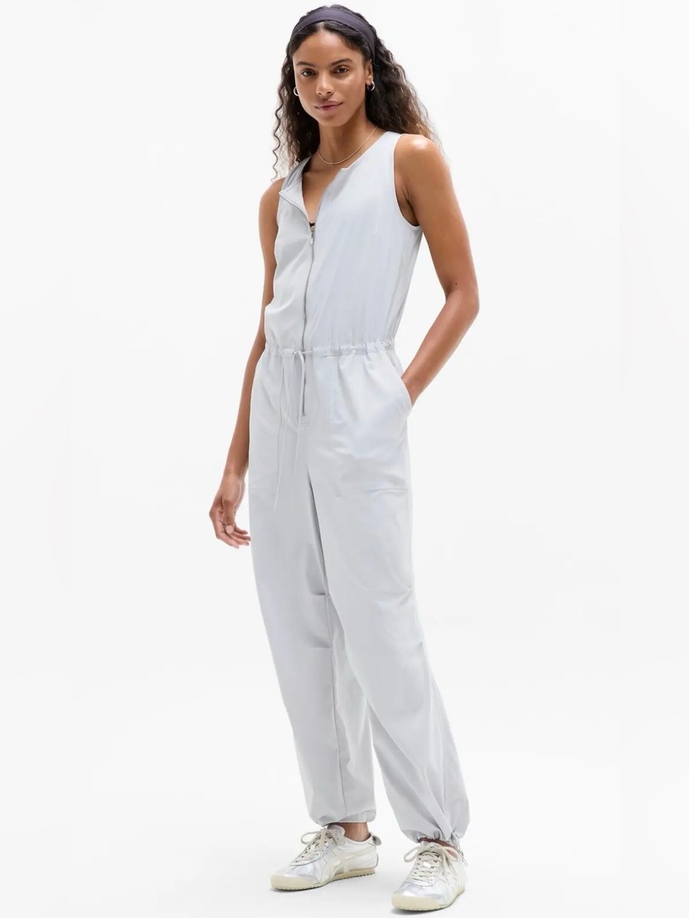 NWT NWT Athleta Galactic Grey Flex Jumpsuit Size Extra Small